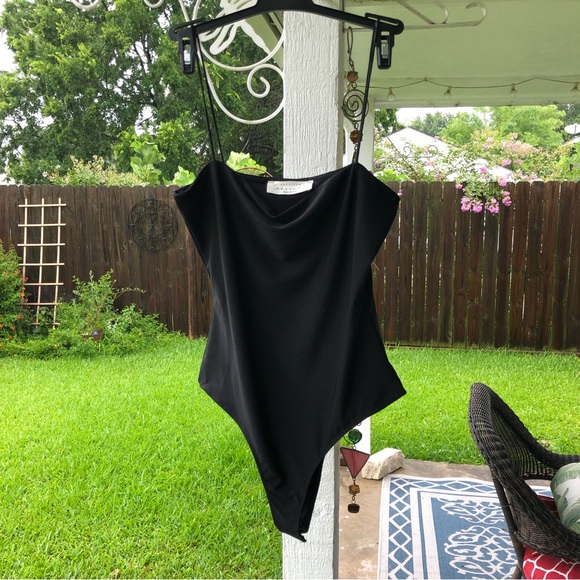 American threads Black bodysuit Small/Medium - Picture 2 of 5